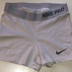 White Nike Pro Spandex